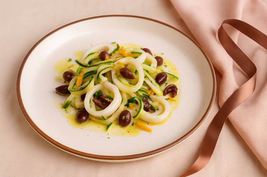 Insalata di calamari e verdure